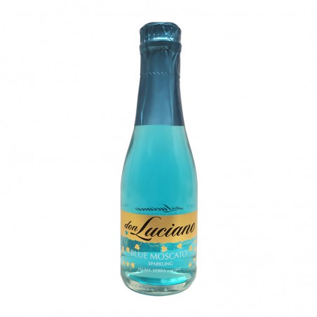 Botella mini de vino espumoso Don Luciano Blue Moscato