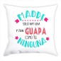 Personalized cushion with photo and text on both sides. 20x20 cm. Includes filling.