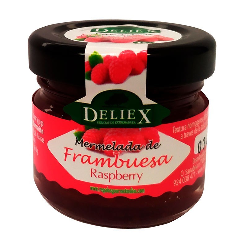 Miniature de confiture de framboise