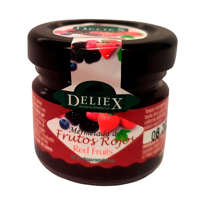 Confiture de fruits rouges miniatures Deliex 30 gr pour les mariages