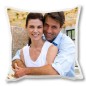 Coussin personnalisé avec photo et texte recto verso. 35 x 35 cm. Garnissage inclus.