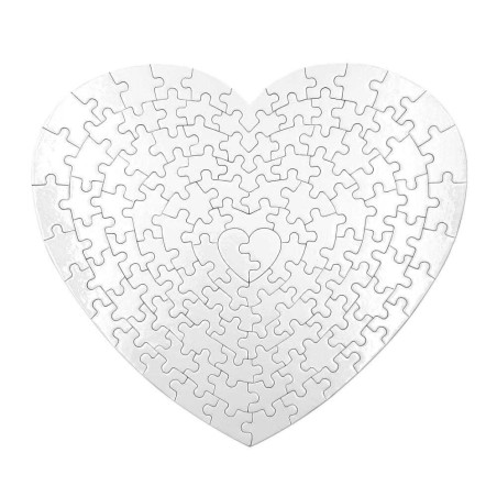 Puzzle personalizable con forma de corazón de 111 piezas (35 x 31 cm) Pon la foto que quieras