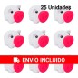 Lote de 25 huchas de cerdito blanco y Fucsia