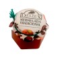 Natural peach jam in glass jar of 125 gr Deliex for communion