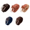 Pack variado de 5 cinturones colores Negro, Crudo, Cámel, Azul y Marrón