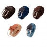 Conjunto de 5 cinturones azul, negro, marrón, cámel y combi