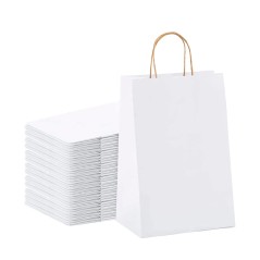 Bags 22 x 23 x 8.5 cm pack of 50 White