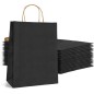 Pack 200 bolsas de papel 32 x 39,5 x 12 cm Negras