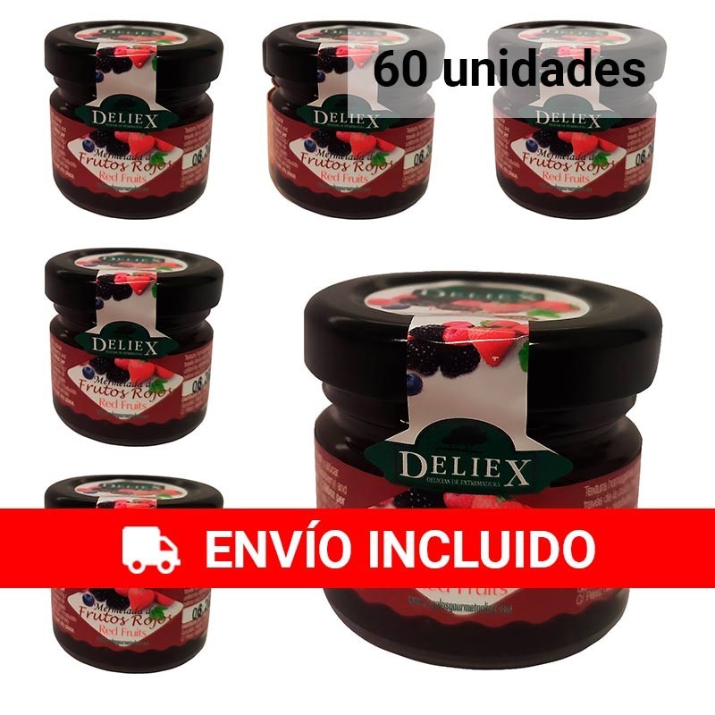 Mermelada natural de frutos rojos 60 tarritos