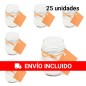 Pack de 25 velas perfumadas olor coco