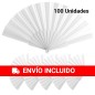 Lot of 100 white plastic fans