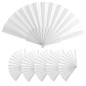 Lot of 100 white plastic fans