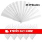 Pack of 25 white fans