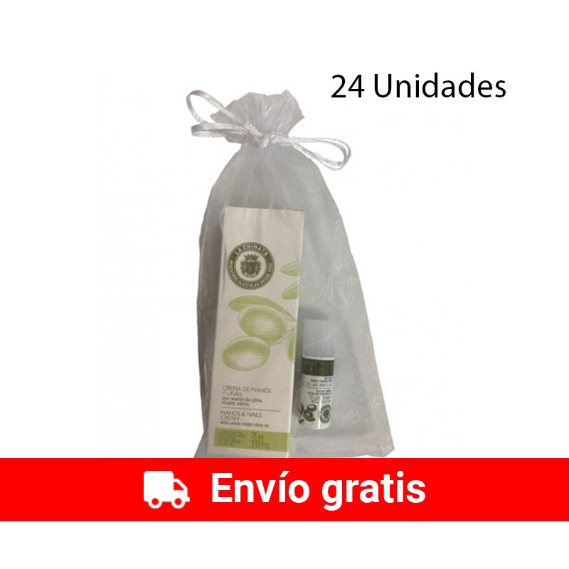 24 Set cosmétique avec crème pour les mains et baume à lèvres