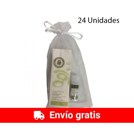 24 Set de cosmética con crema de manos y protector labial