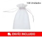 Lot de 100 sachets en organza 11 x 14 cm