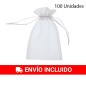 PACK de 100 Bolsas de Organza 11 x 14 cm