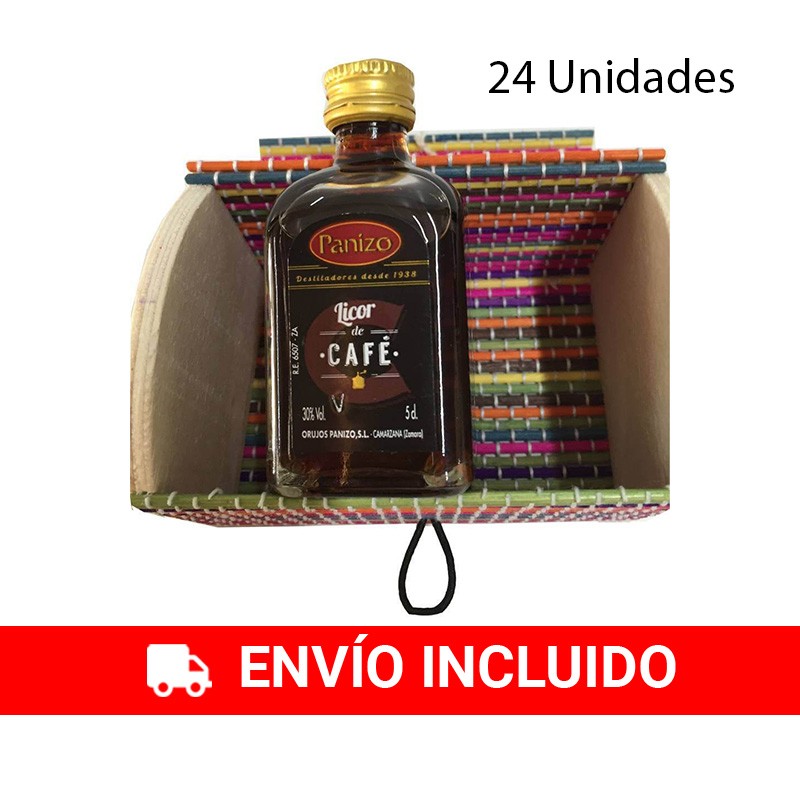 mini coffee liqueur 5 cl with color box 10,5 x 7 cm, the best gift