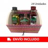 24 Pack mini baúl con aceite, vinagre y paté