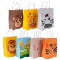 Pack of 14 animal-shaped bags