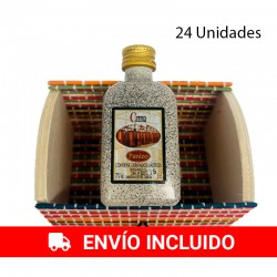 24 Mini coffre rond avec crème Orujo Panizo
