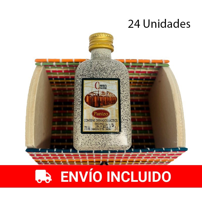 24 Baúl redondo mini con crema de Orujo Panizo