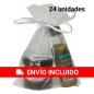 Aceite y Mermelada de Cereza en bolsa de organza para regalos (Pack 24)