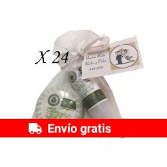 Cosmética natural para regalar en bautizos, comuniones, bodas (pack 24)