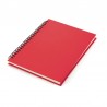 Cuaderno de anillas color rojo formato A5