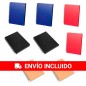 Pack variado de 8 cuadernos de rayas con anillas