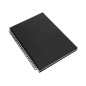 A5 black notebooks, pack of 8 units