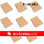 Set de 8 cuadernos con cubierta de Kraft