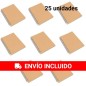 Libretas kraft para apuntes  set 25 unidades