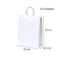 Bags 22 x 23 x 8.5 cm, pack of 50, White