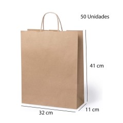 50 Bolsas Papel para Regalos  32 x 41 x 11 cm | Regalos Online