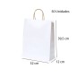 Bolsas de papel con asas 32 x 39,5 x 12 cm pack 50 Blancas