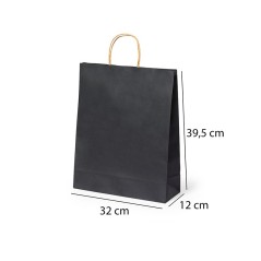 Sac noir 32 x 39,5 x 12 cm
