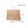 200 Paper bags for gifts 41x32x15