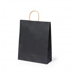 Bolsa Negra de papel 32 x 39,5 x 12 cm