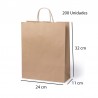 200 Paper gift bags 25x31x11 cm