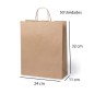 50 Paper gift bags 25x31x11 cm