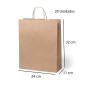 20 Paper gift bags 25x31x11 cm