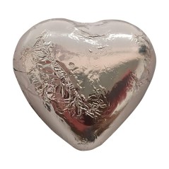 Corazones de chocolate plateados o dorados - Regalos Gourmet Online