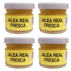 Pack 4 tarros de jalea real fresca 30g