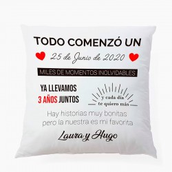 copy of Cojín de aniversario, regalo para parejas 40 x 40 cms