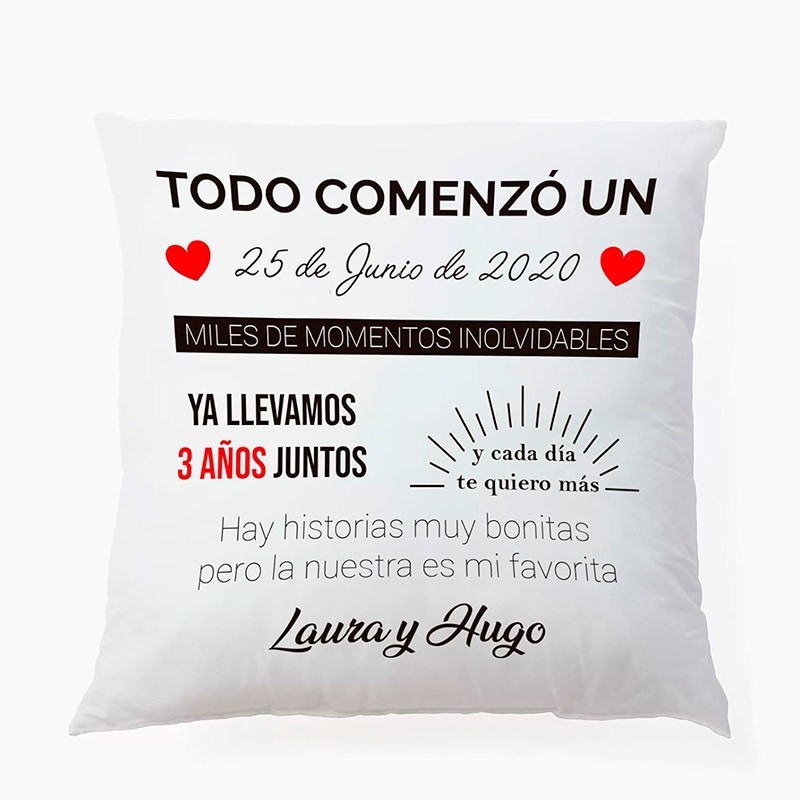 Anniversary cushion, gift for couples 20 x 20 cm Anniversary cushion, gift for couples 20 x 20 cm