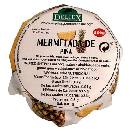 Mermelada de piña 110 gr