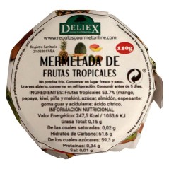 Mermelada de frutas tropicales 110 gr - Regalos Gourmet Online