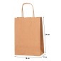 Sac en papier kraft, 18 x 8 x 24 cm