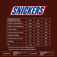 Snickers de chocolate y avellanas